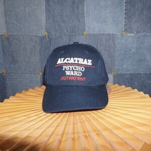 OSFA-Vintage Y2K Alcatraz psych ward outpatient souvenir hat